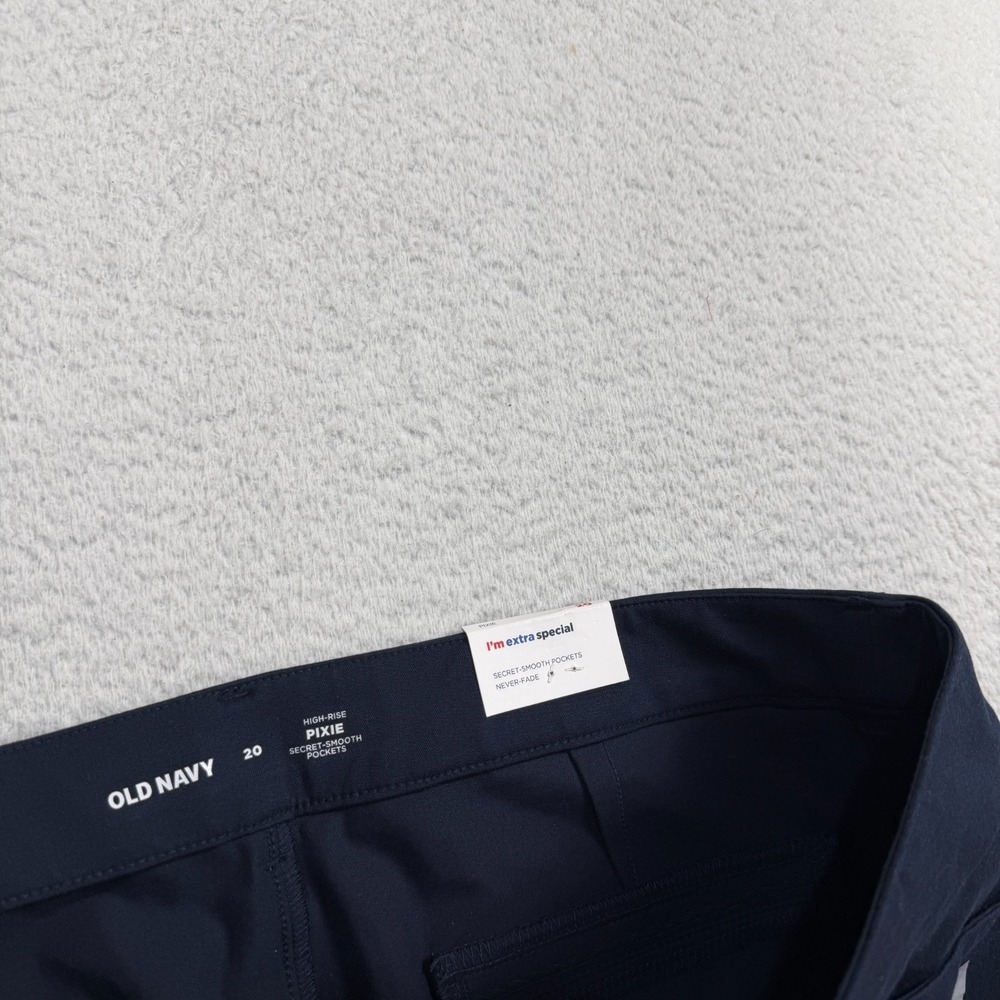 Old Navy Pixie High Rise Secret Smooth Pockets 20 (41x26) Navy Pants Women's NWT - Picture 6 of 10